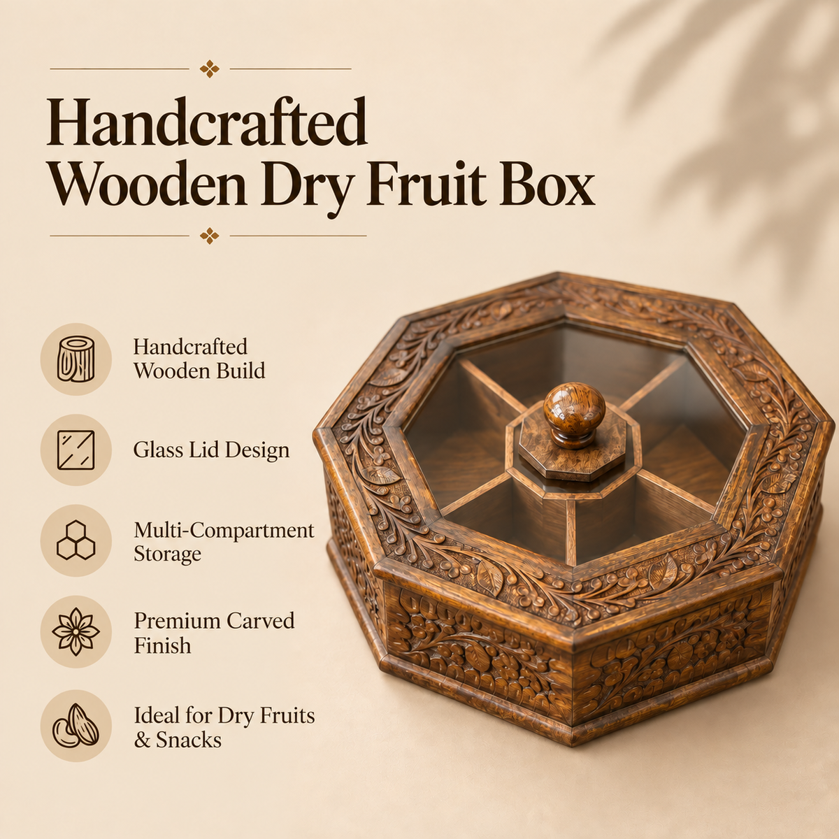Wooden Dry Fruit Box