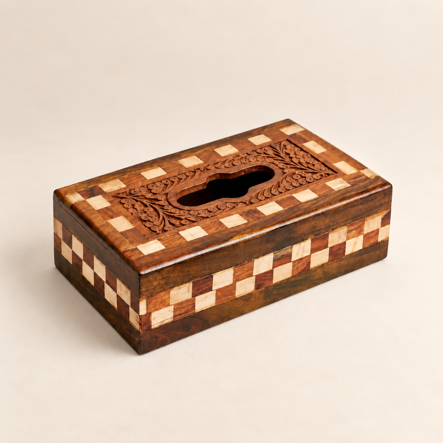 Wooden Tissue Box